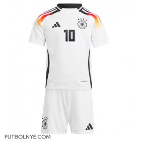 Camiseta Alemania Jamal Musiala #10 Primera Equipación para niños Eurocopa 2024 manga corta (+ pantalones cortos)